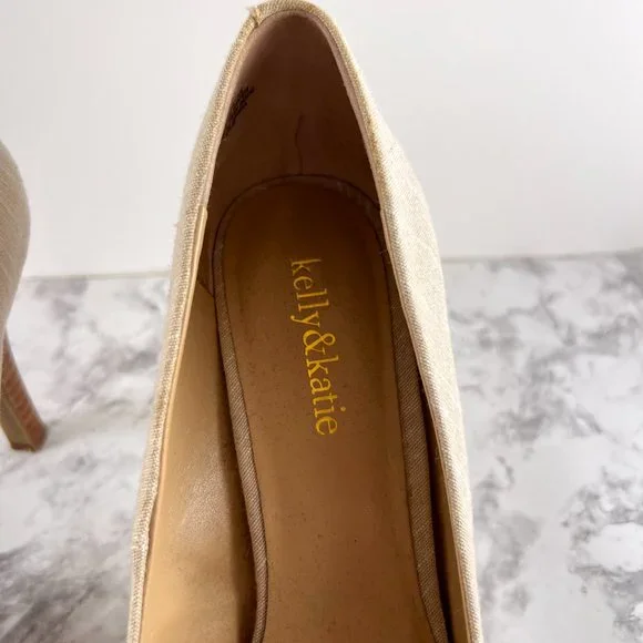 Kelly & Katie Women's Isabel Linen Pump Size 9.5 - Picture 11 of 11